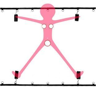 Бандаж Dreamtoys Ременная система для фиксации к кровати Blaze Bed Restraint Set &ndash; Садо-мазо X00000280 фото