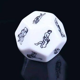Романтическая игра двенадцатигранный кубик "Позы" - Sex кубик X0000934 фото