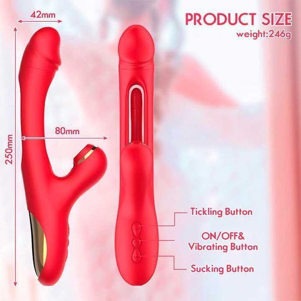 Вібратор 3в1 Pretty Love Finger Bunny 21 режим фіолетовий X0000987-2 фото