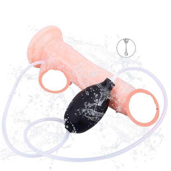 Фаллоимитатор с семяизвержением "Squirt Extreme Dildo" - 20*3,5 см - Телесный X00000295 фото