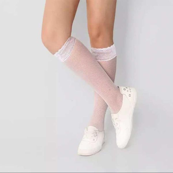 Длинные гольфы в сетку - Розовый - XS/S &ndash; Эротическое бельё X0000466-4 фото