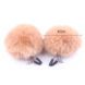 Затискачі для сосків із хутром "Pom Pom Nipple Clamps" - Червоний - Садо-мазо X0000521-2 фото 3