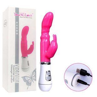 Вибратор Bunny USB - Розовый &ndash; Вибраторы X0000424-1 фото