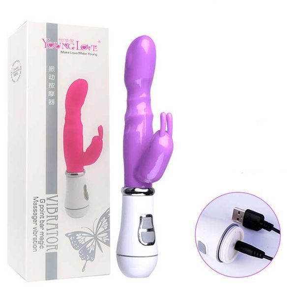 Вибратор Bunny USB - Салатовый &ndash; Вибраторы X0000424-3 фото