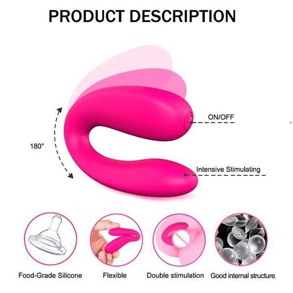 Парный вибратор для двойной стимуляции G-Spot - Розовый &ndash; Вибраторы X00000294-1 фото