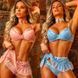 Красивый комплект с чокером - Розовый - S/M &ndash; Эротическое бельё X0000588-1 фото 3