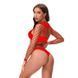 Сексуальное боди-сетка с воротом - Красный - M/L/XL &ndash; Эротическое бельё X0000627-2 фото 3