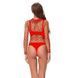 Сексуальное боди-сетка с воротом - Красный - M/L/XL &ndash; Эротическое бельё X0000627-2 фото 5